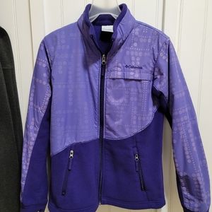 Girls Columbia Jacket youth Large purple